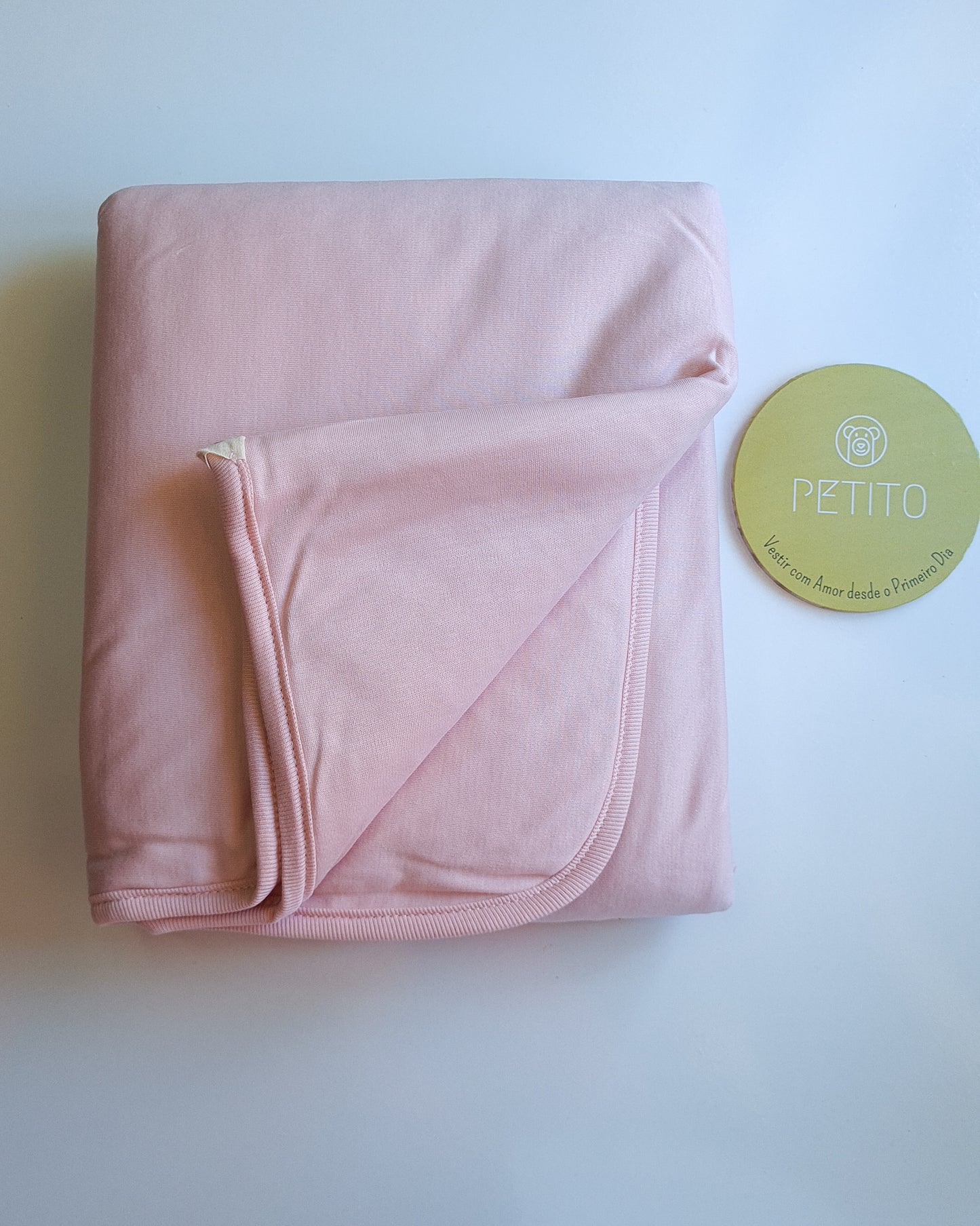 Manta de algodão orgânico rosa velho