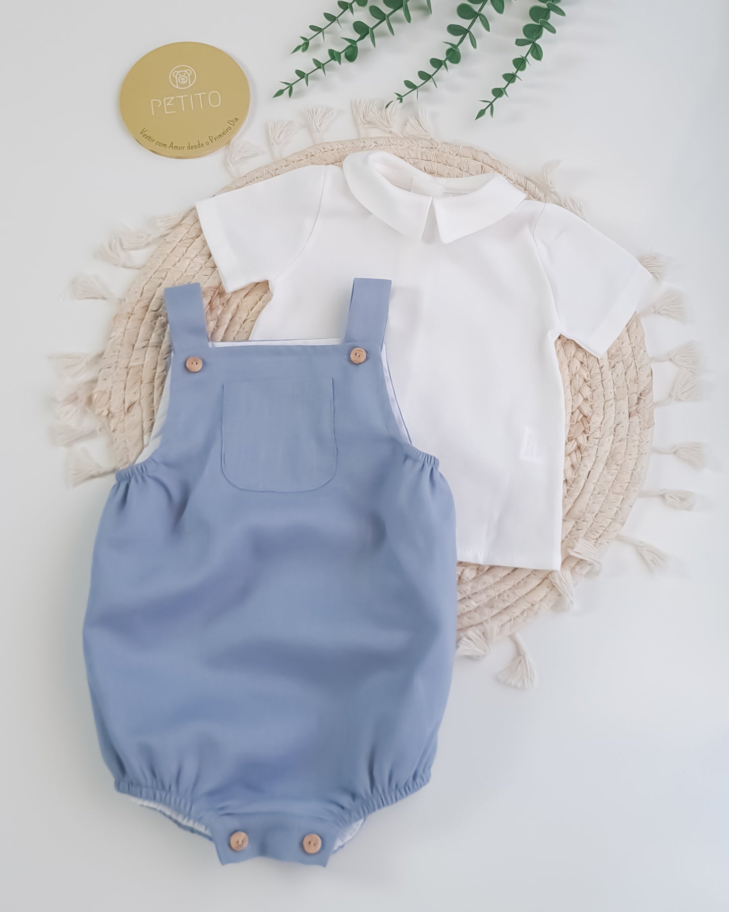 Fofo Linho com Blusa Manga Curta