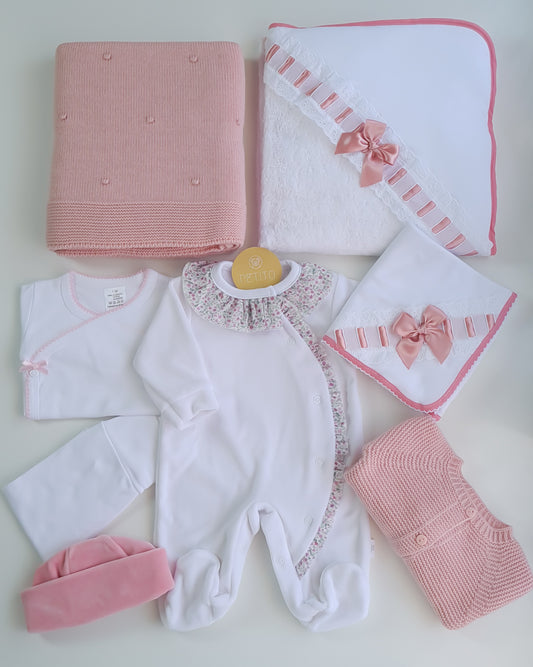 Kit de Maternidade – Branco e Rosa Velho (O/I)