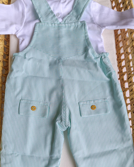 Jardineiras com camisola