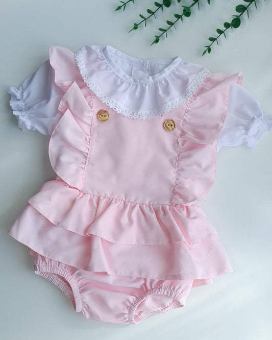 Fofo Rosa com Folhos