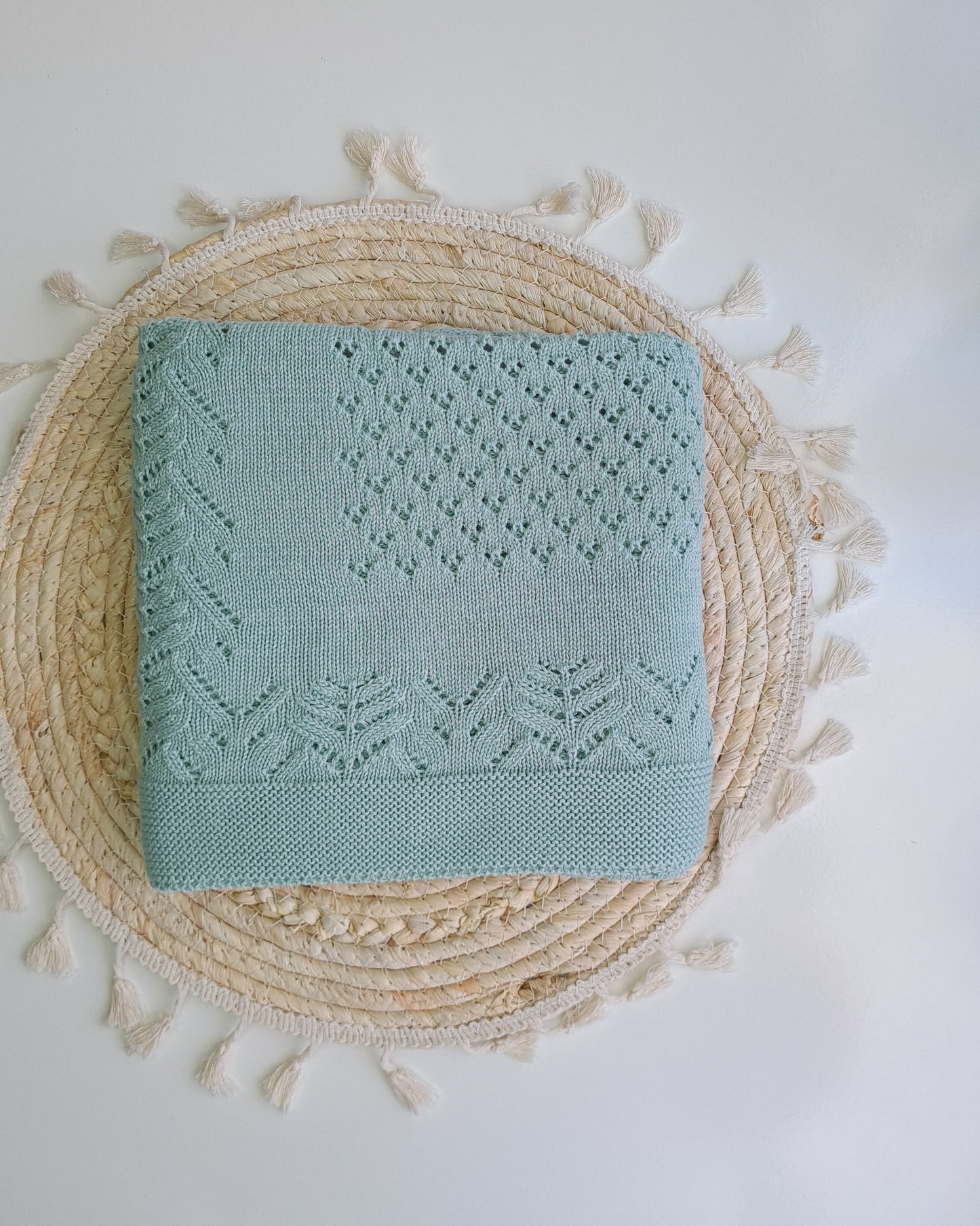 Manta de algodão trabalhada