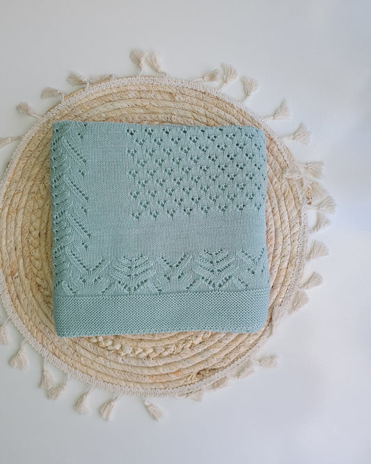 Manta de algodão trabalhada