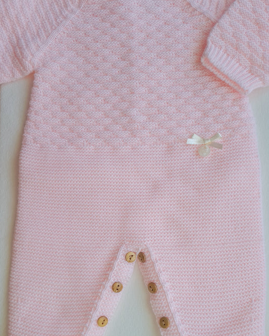 Babygrow de malha com touca