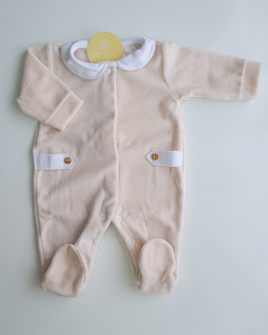 Babygrow de veludo