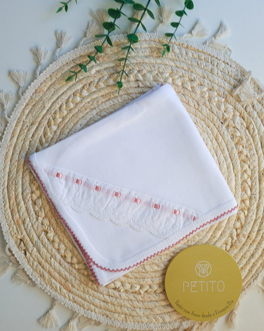 Fralda com bordado