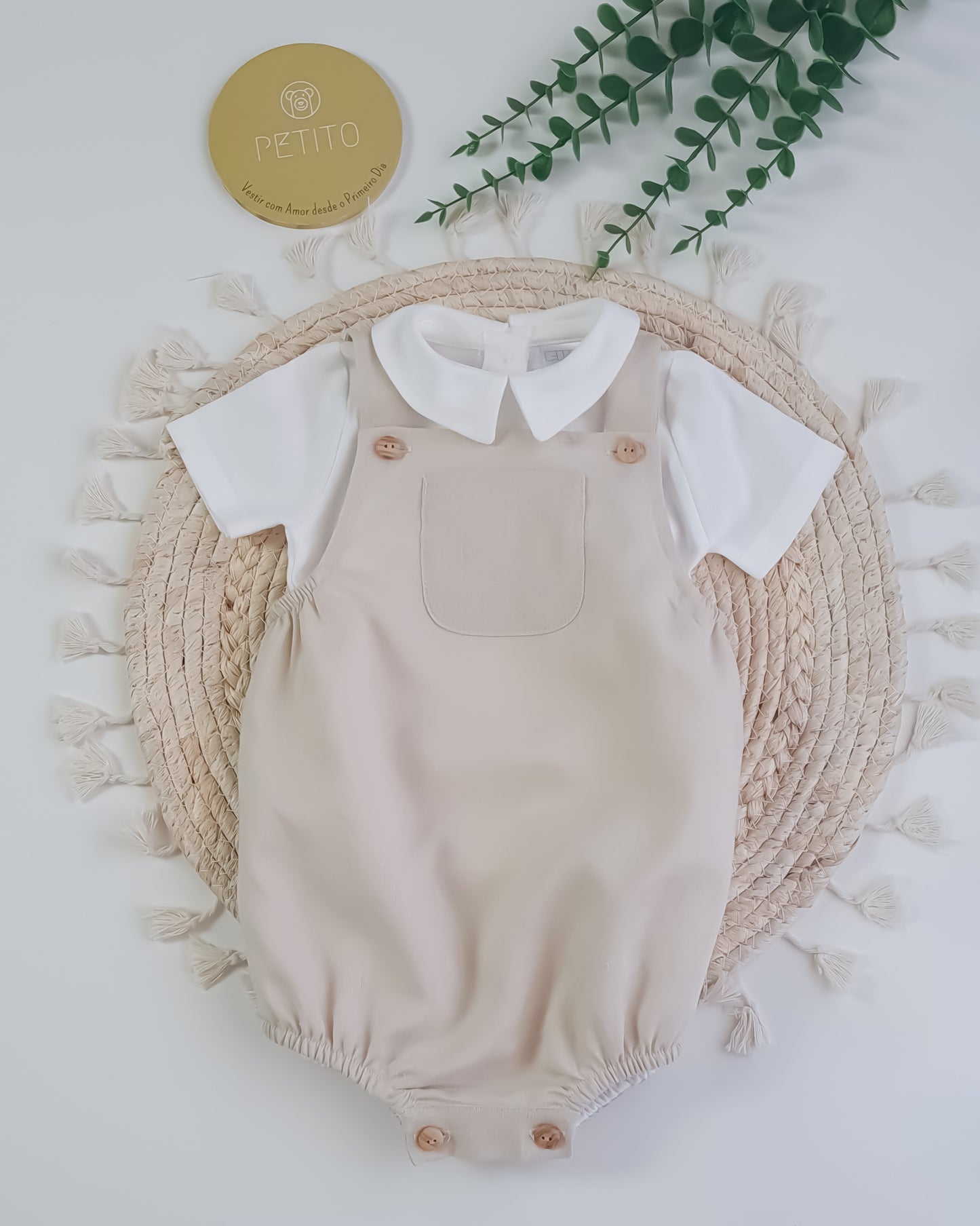 Fofo Linho com Blusa Manga Curta