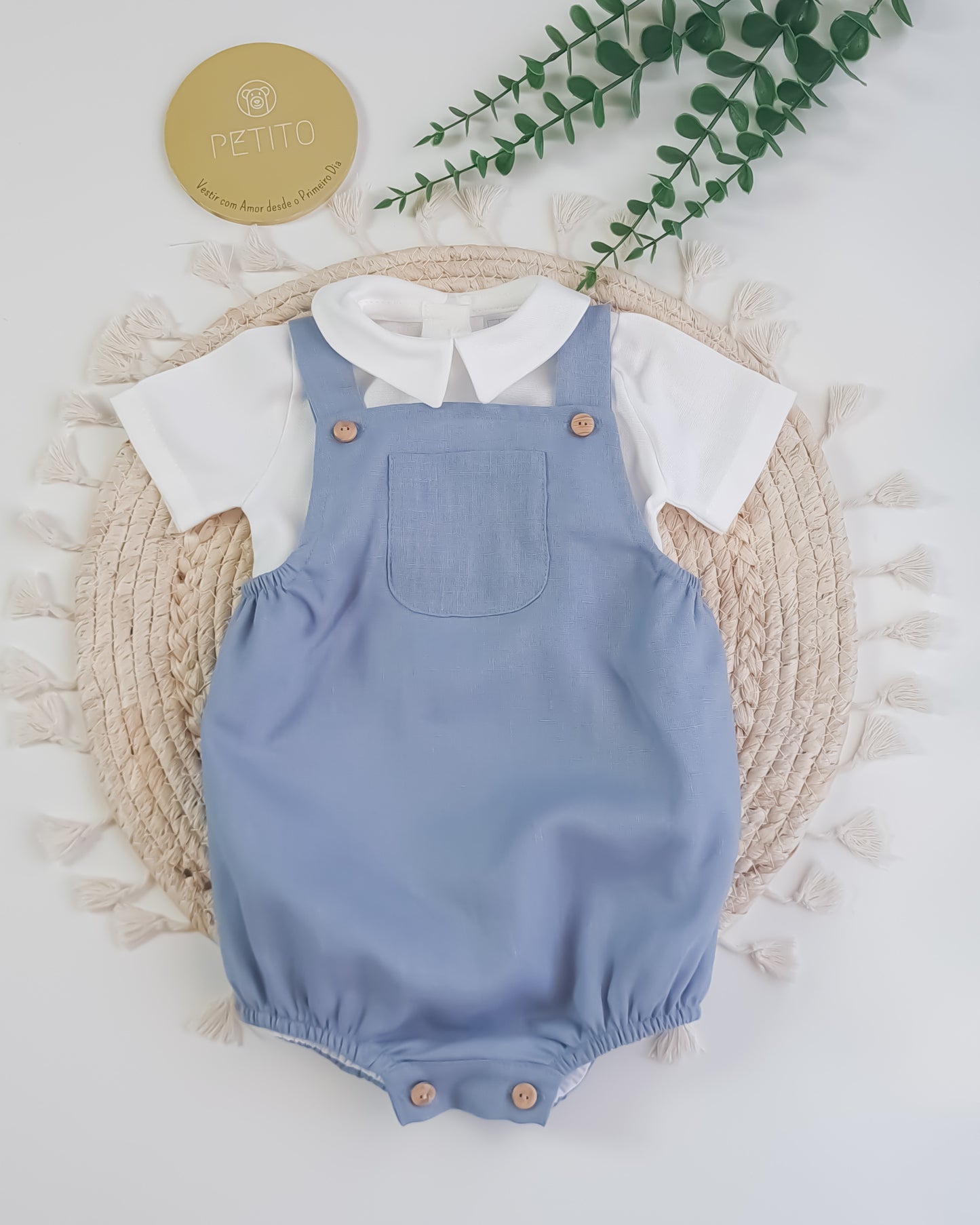 Fofo Linho com Blusa Manga Curta