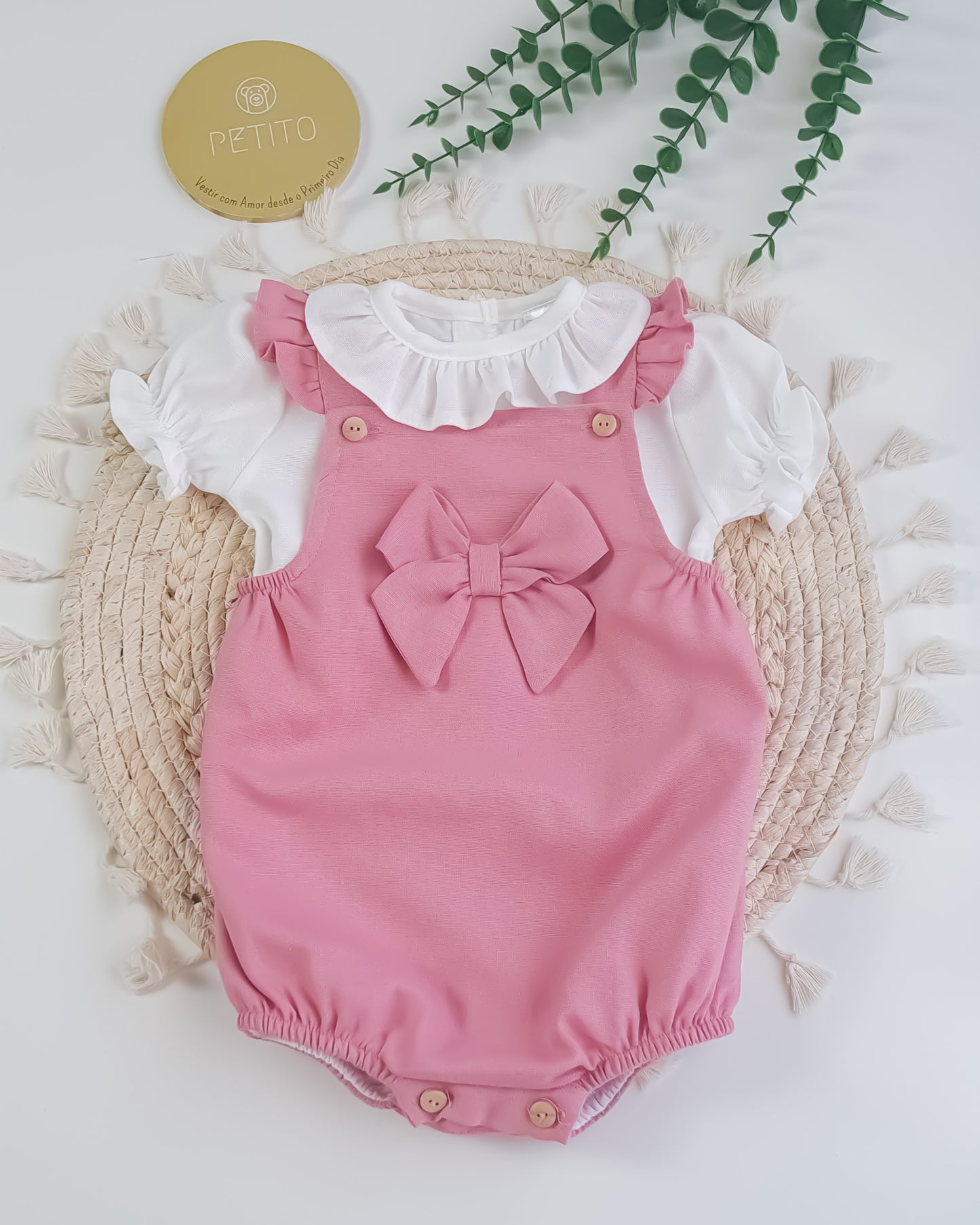 Fofo Linho com Blusa Manga Curta
