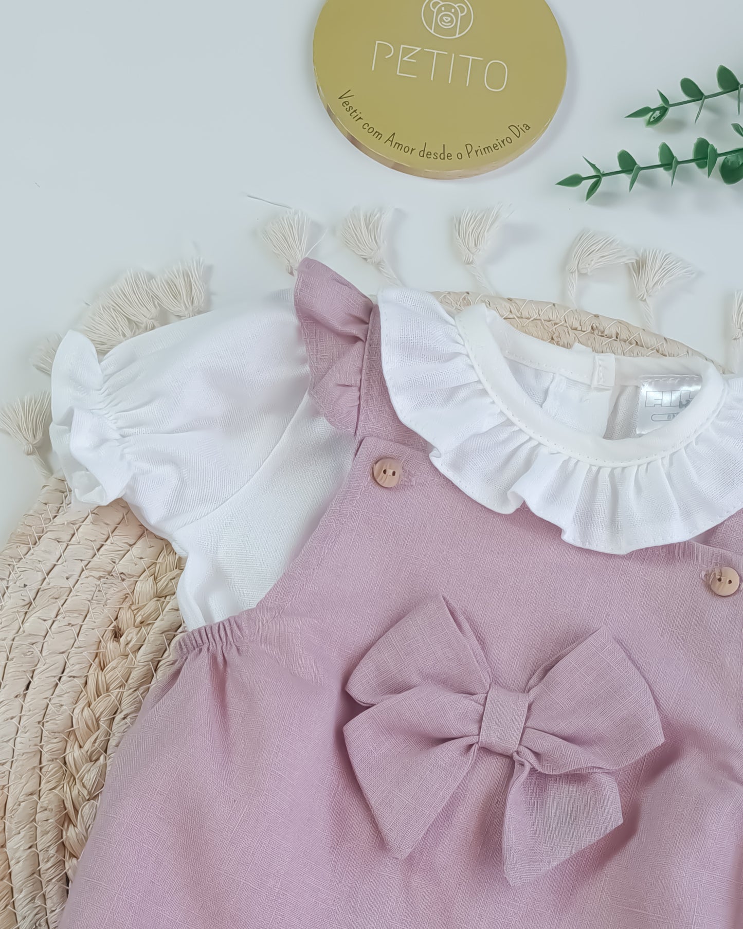 Fofo Linho com Blusa Manga Curta