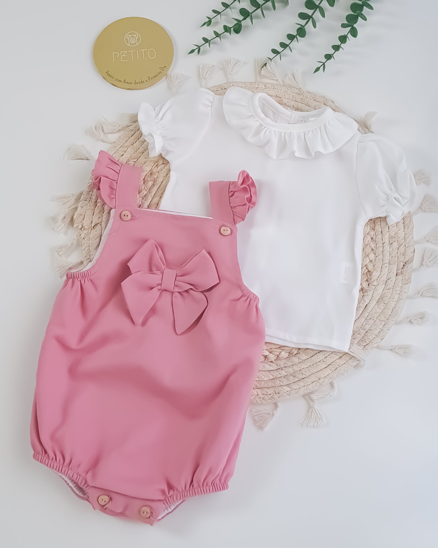 Fofo Linho com Blusa Manga Curta