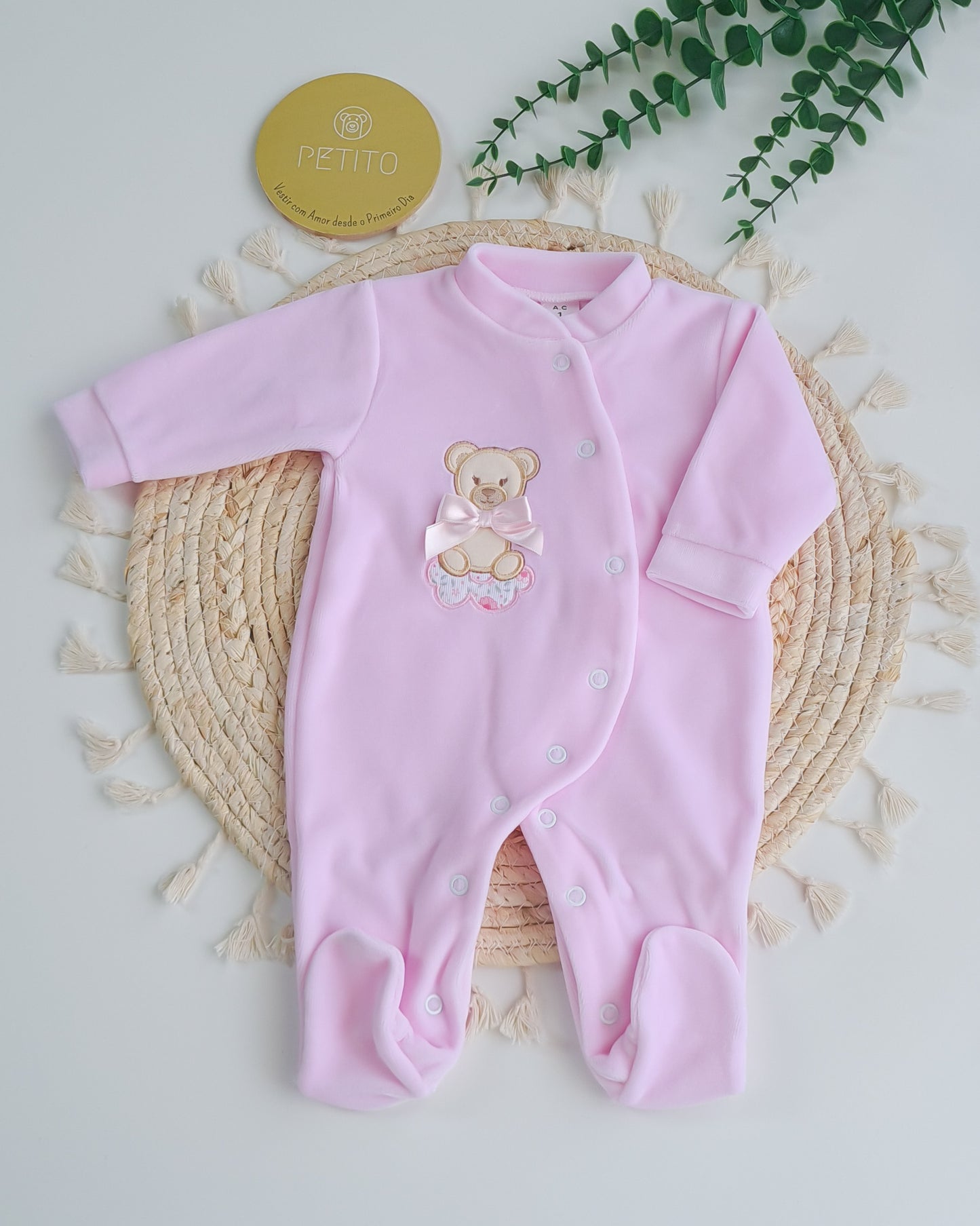 Kit de Maternidade – Rosa bebé ursinho (O/I)