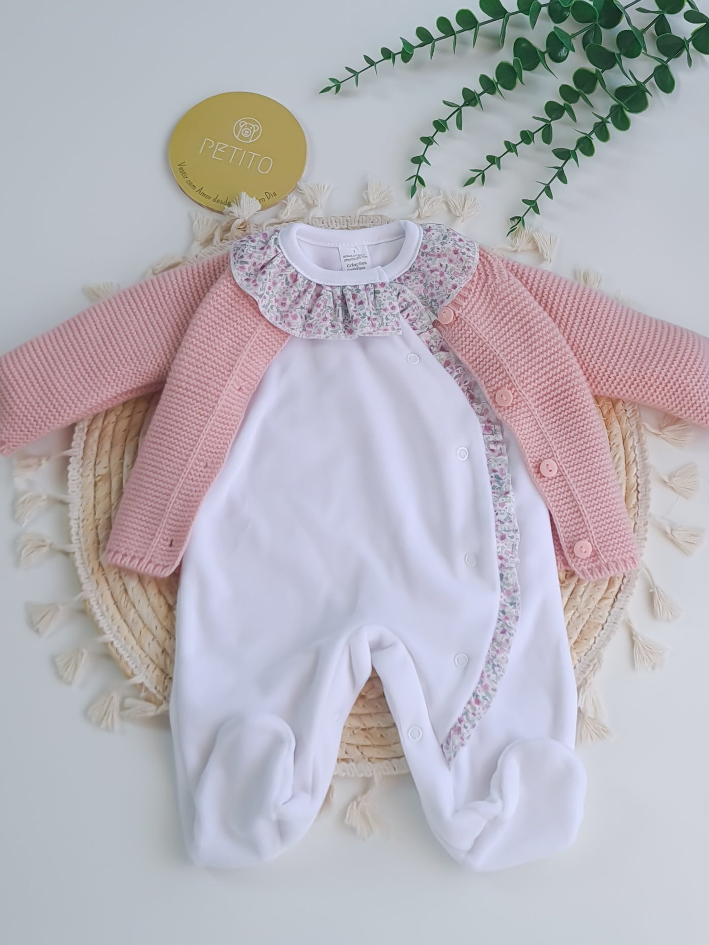 Kit de Maternidade – Branco e Rosa Velho (O/I)