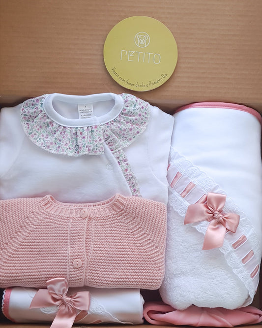 Kit de Maternidade – Branco e Rosa Velho (O/I)