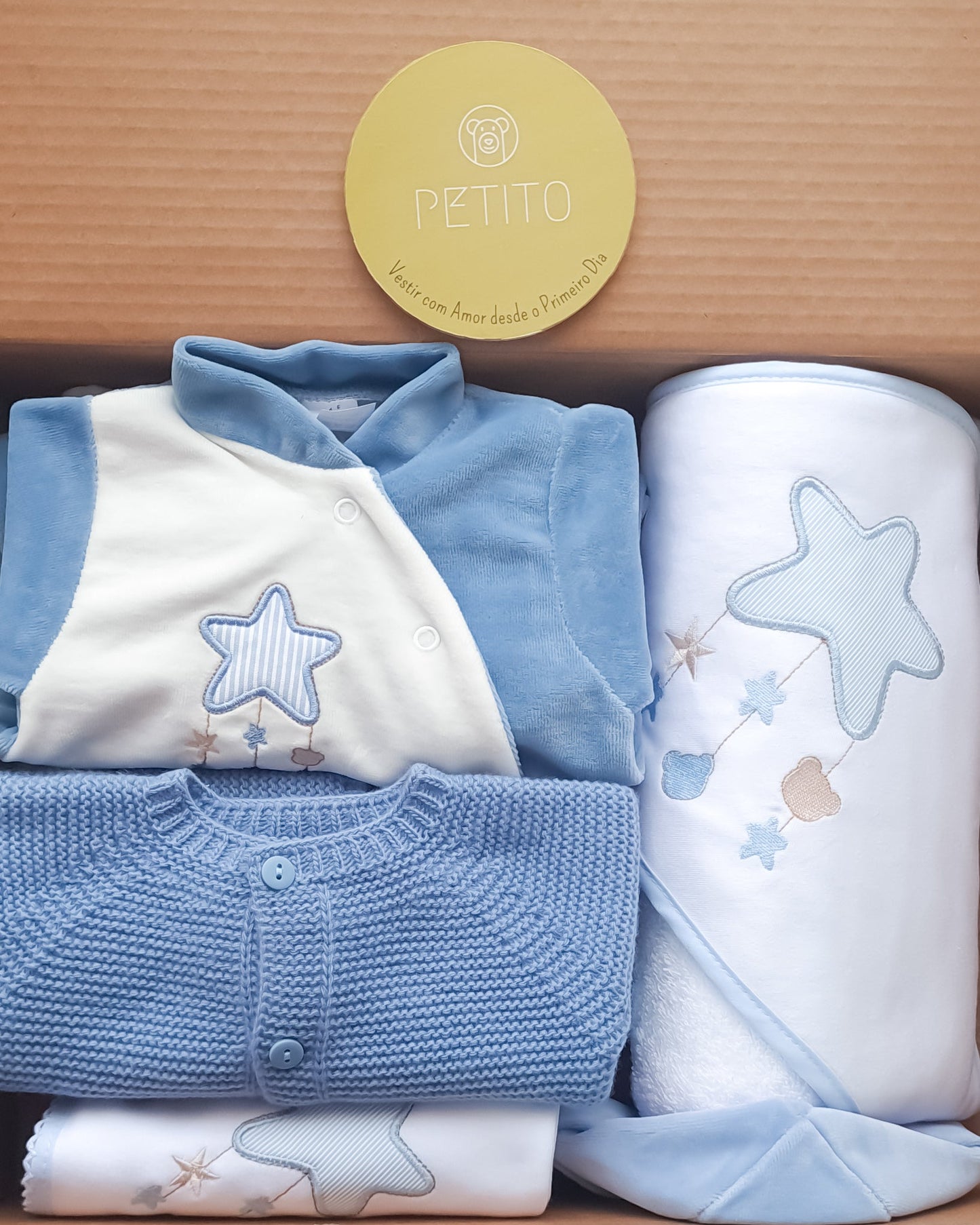 Kit de Maternidade – Azul cobalto estrela (O/I)