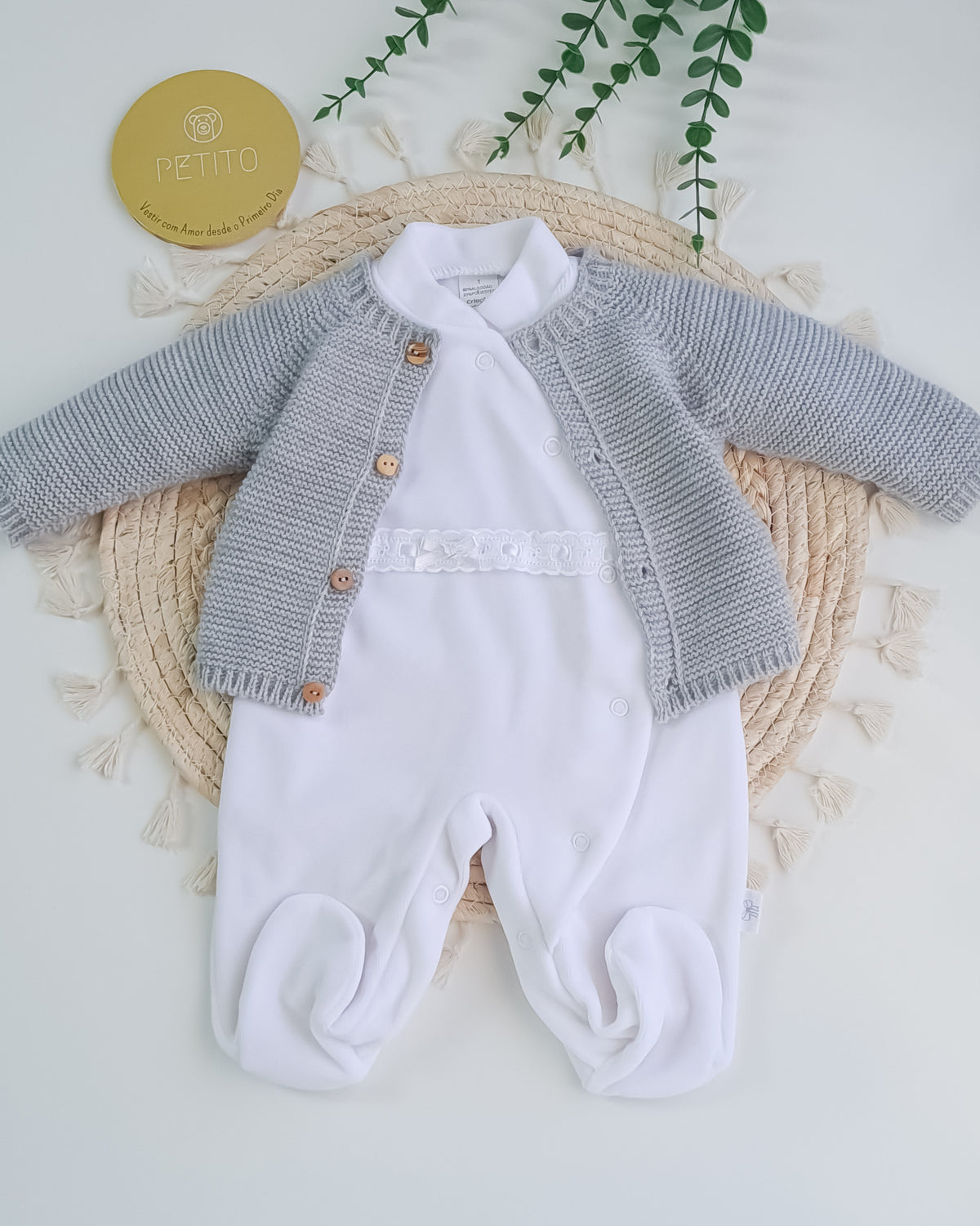 Kit de Maternidade – Branco e Cinza