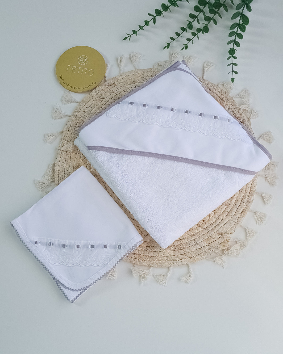 Kit de Maternidade – Branco e Cinza