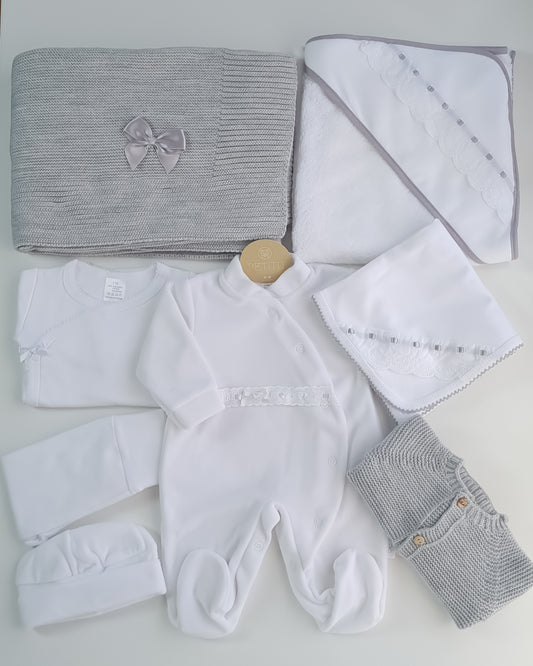 Kit de Maternidade – Branco e Cinza